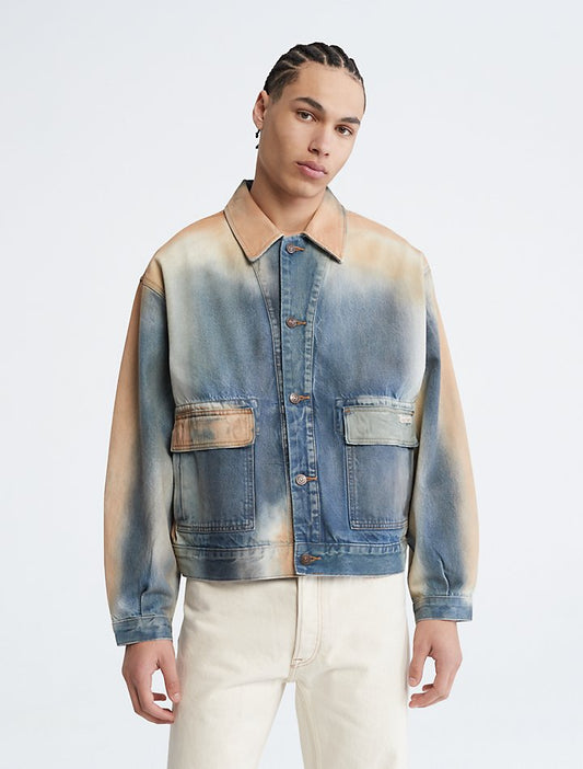 جاكيت دنيم Khakis Bleached Trucker